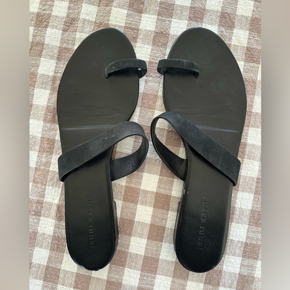 Jenni Kayne Black Minimalist Slide Sandals